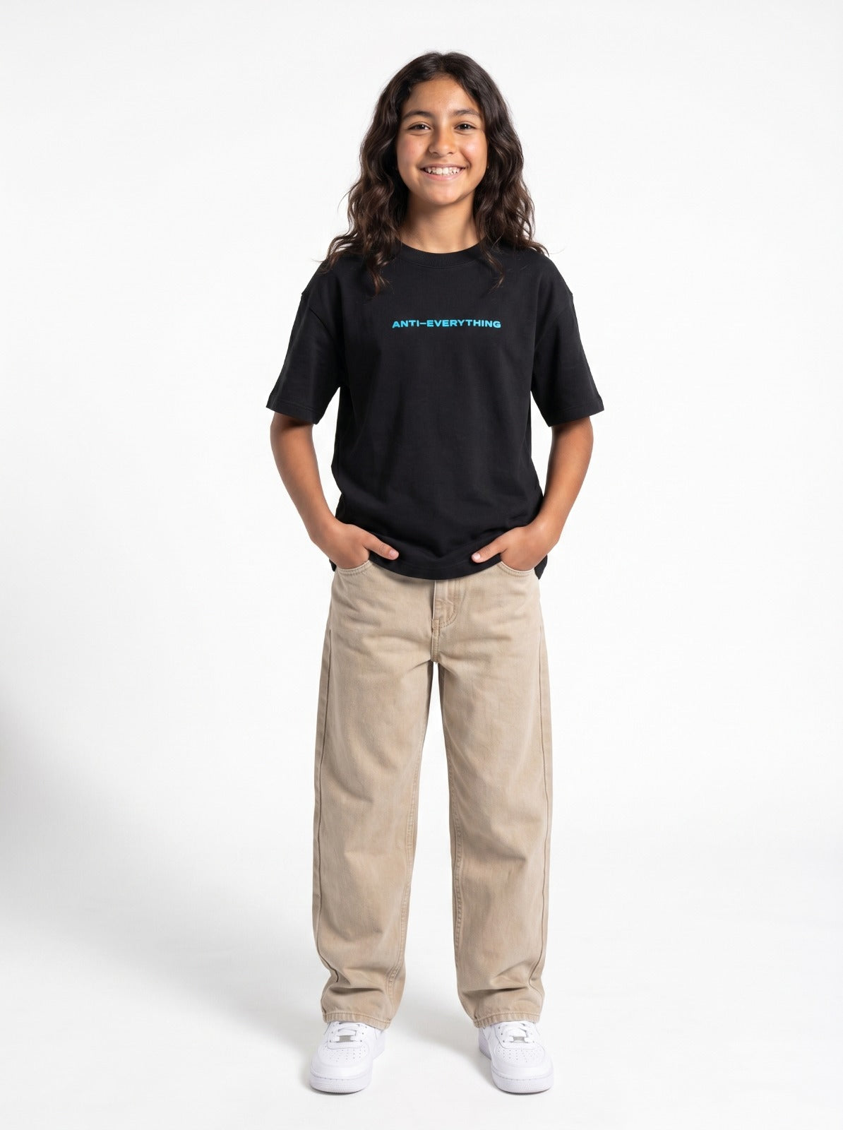 Black Anti Everything T-Shirt Jr - Girls