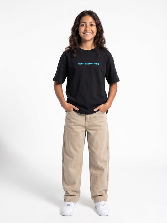 Black Anti Everything T-Shirt Jr - Girls