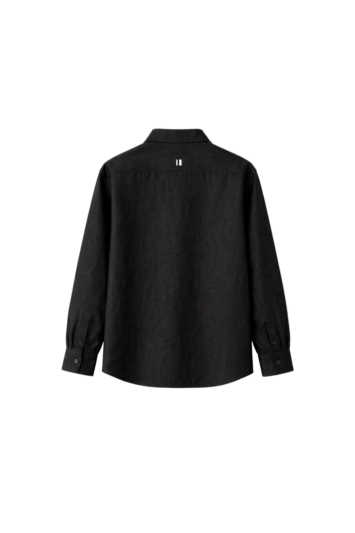 Black Linen Shirt Jr