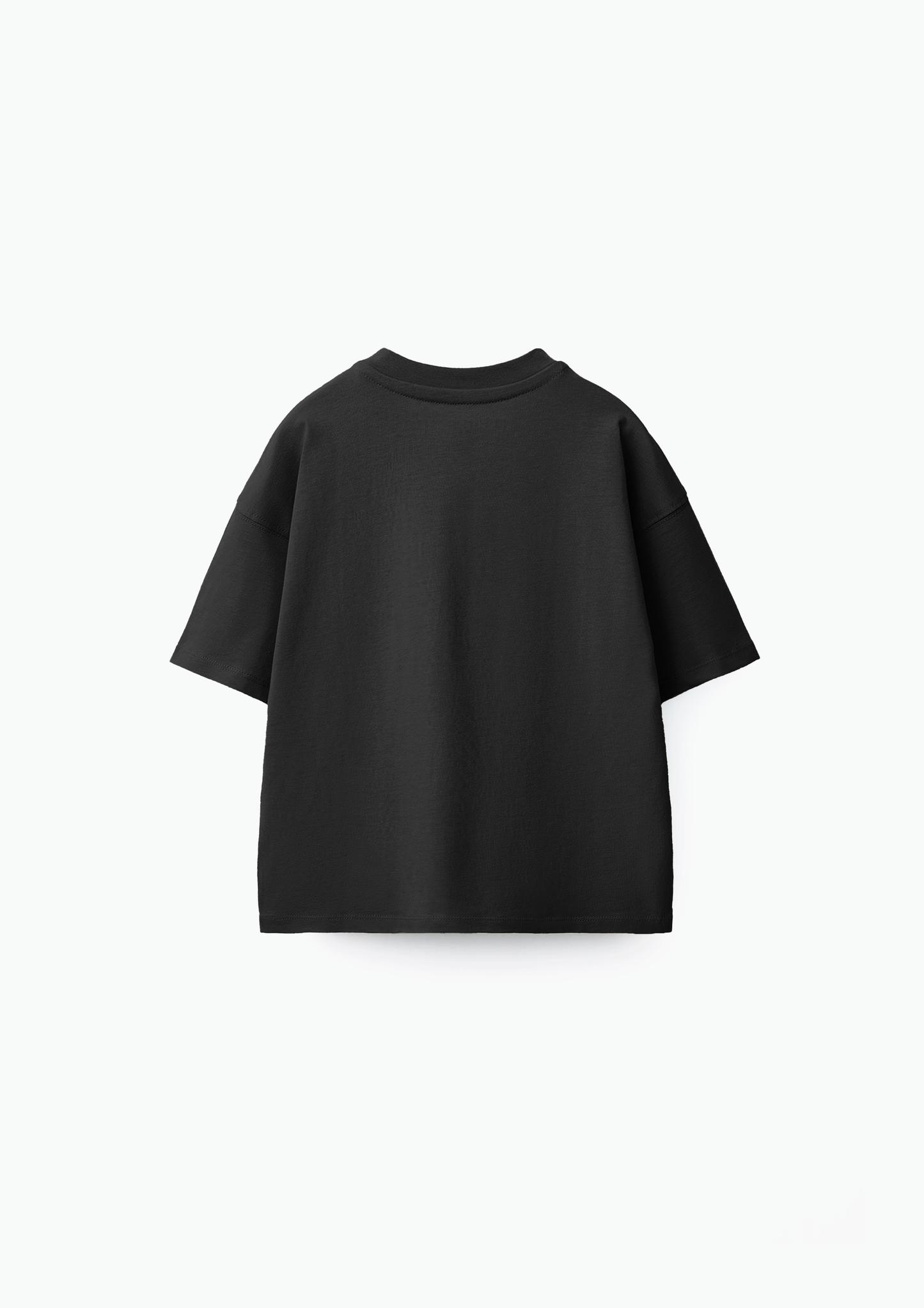 Black Solid T-Shirt Jr