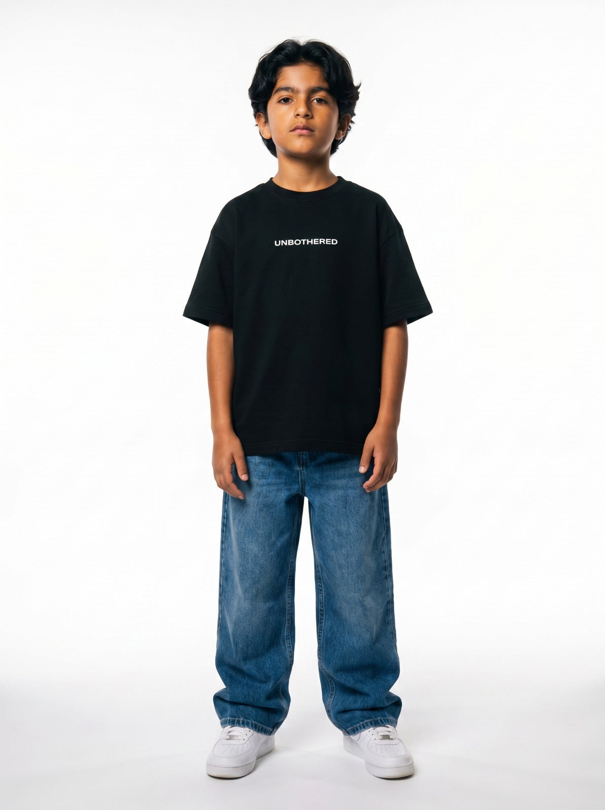 Black Unbothered T-Shirt Jr