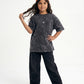 Black Washed T-Shirt Jr - Girls