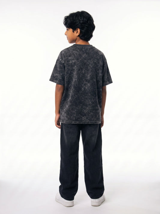 Black Washed T-Shirt Jr