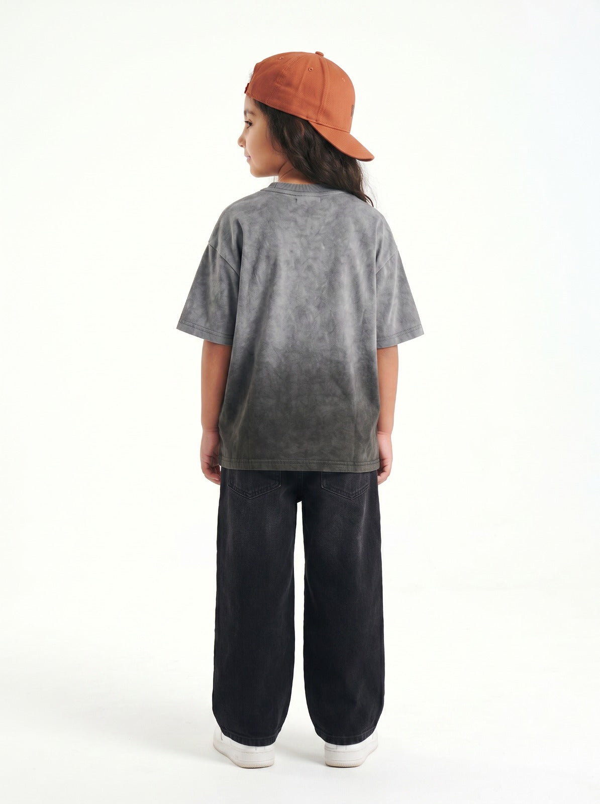 Charcoal Washed T-Shirt Jr - Girls