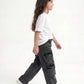 Charcoal Baggy Cargo Jr - Girls