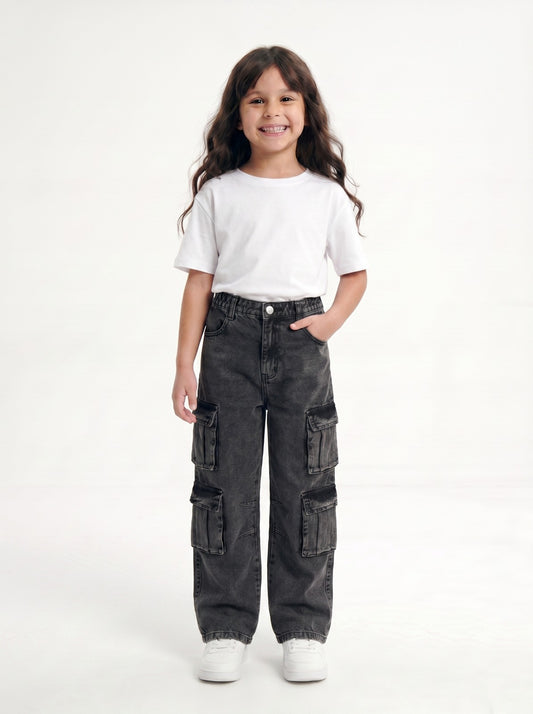 Charcoal Baggy Cargo Jr