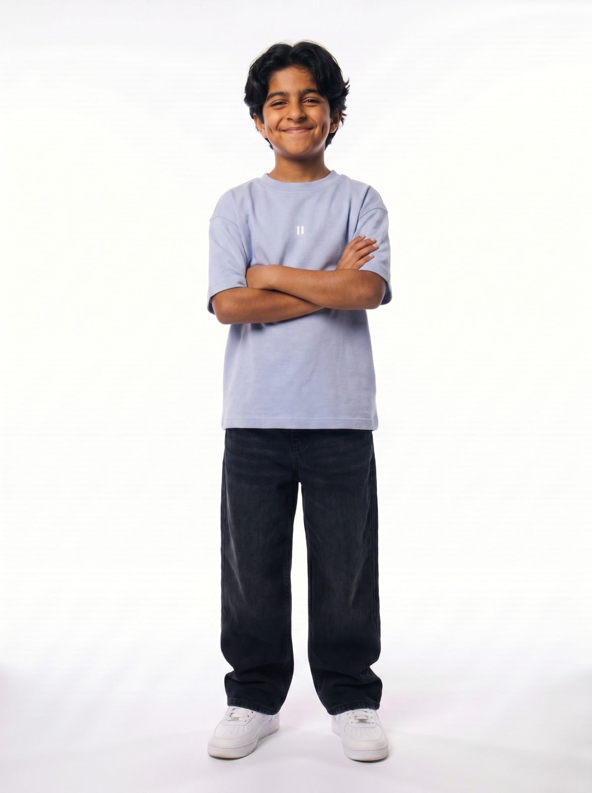 Cloud Blue Solid T-Shirt Jr
