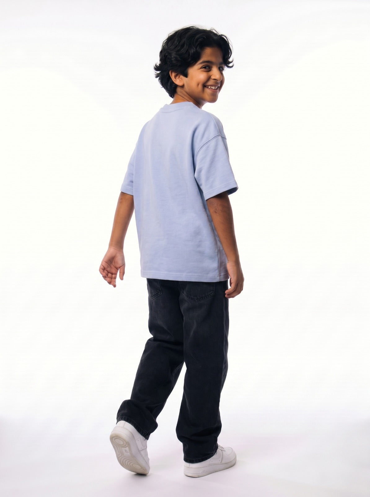 Cloud Blue Solid T-Shirt Jr