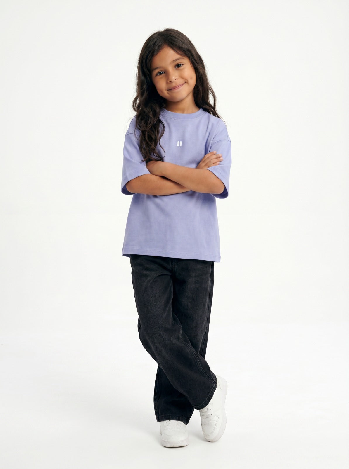 Cloud Blue Solid T-Shirt Jr - Girls