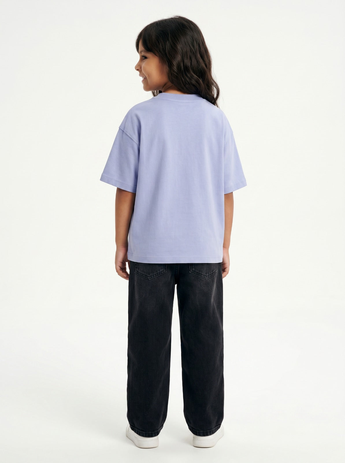 Cloud Blue Solid T-Shirt Jr - Girls
