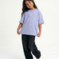 Cloud Blue Solid T-Shirt Jr - Girls