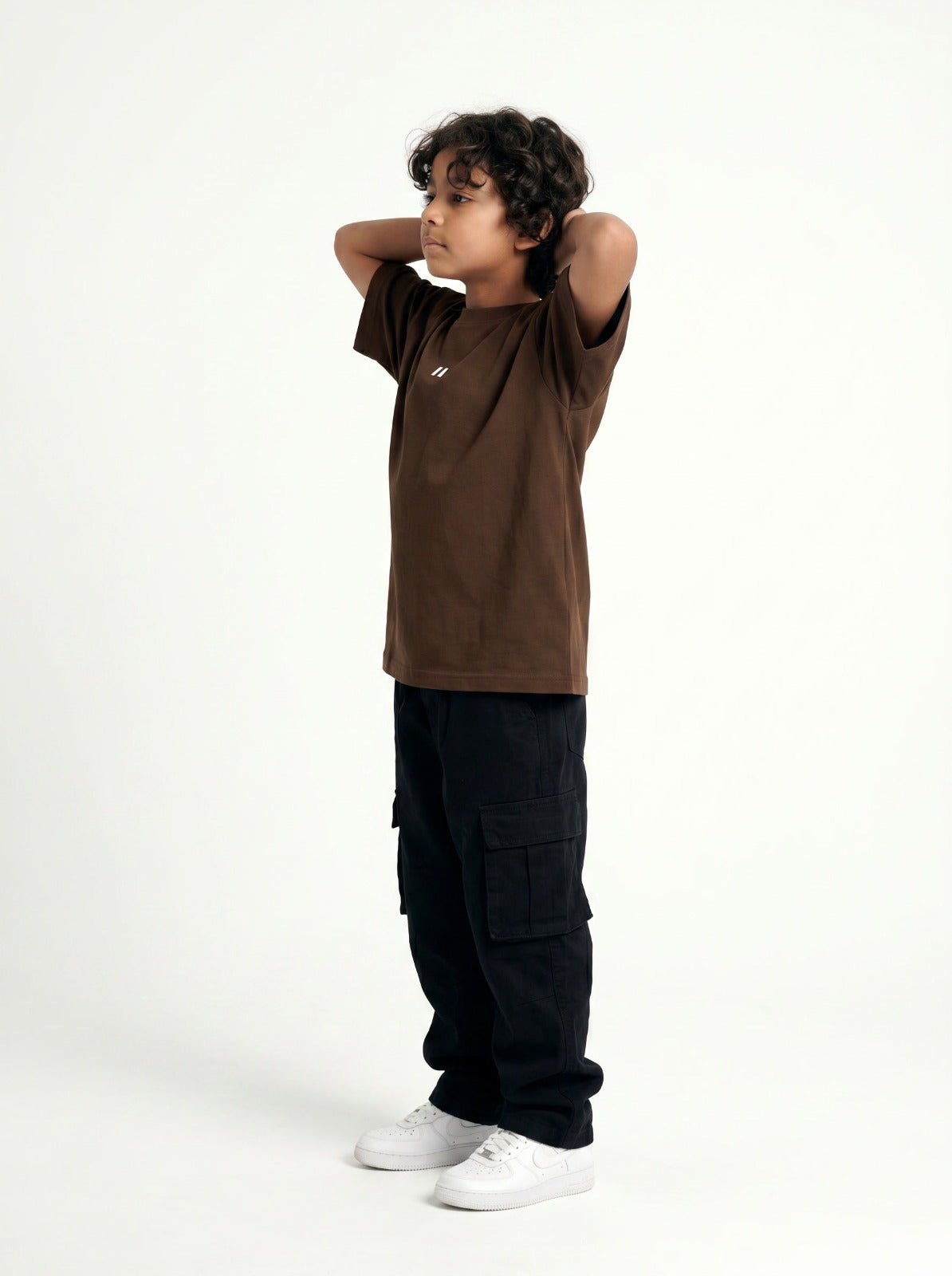 Coffee Solid T-Shirt Jr