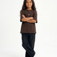 Coffee Solid T-Shirt Jr - Girls