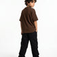 Coffee Solid T-Shirt Jr