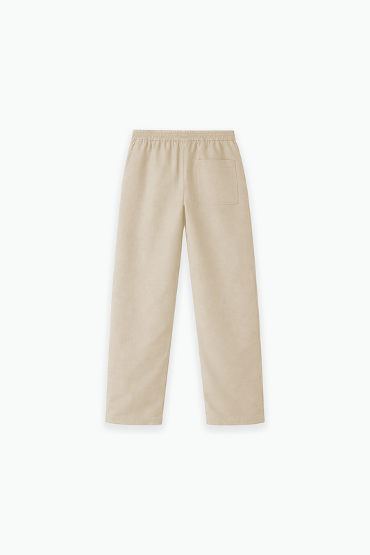 Coffee Linen Pants Jr