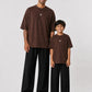 Coffee Solid T-shirt Pack of 2