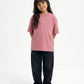 Dusty Pink Solid T-Shirt Jr - Girls