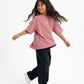 Dusty Pink Solid T-Shirt Jr - Girls