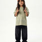 Green Washed Tee (model)
