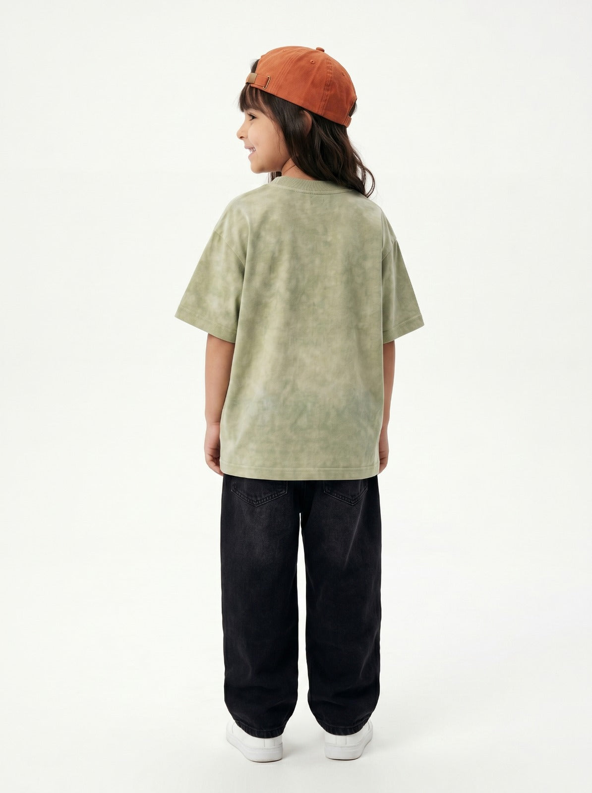 Green Washed T-Shirt Jr - Girls