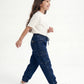 Indigo Denim Joggers Jr - Girls