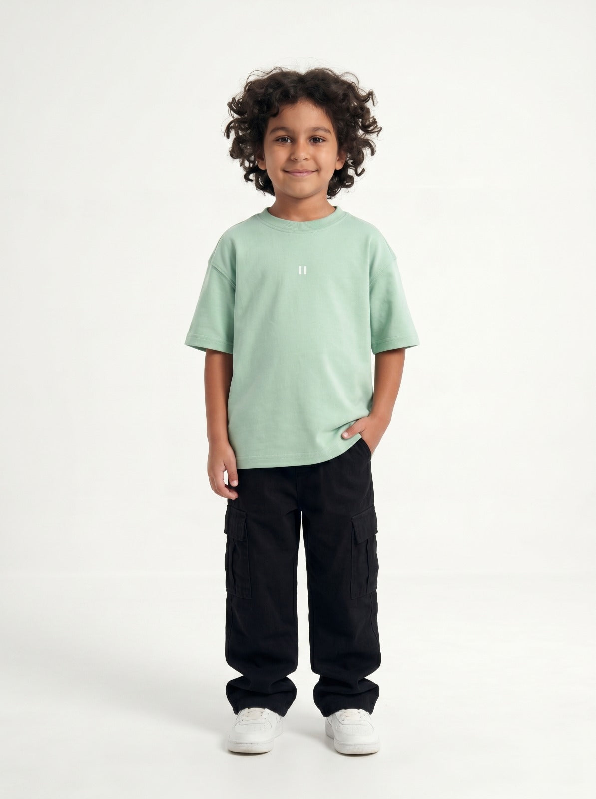 Light Green Solid T-Shirt Jr