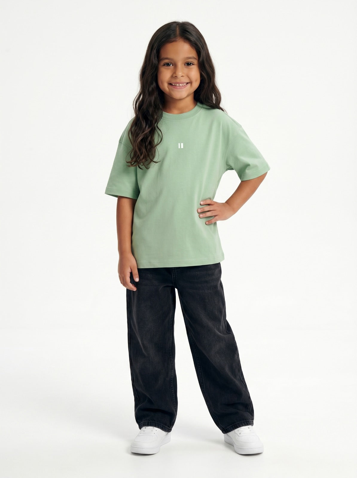 Light Green Solid T-Shirt Jr
