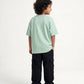 Light Green Solid T-Shirt Jr