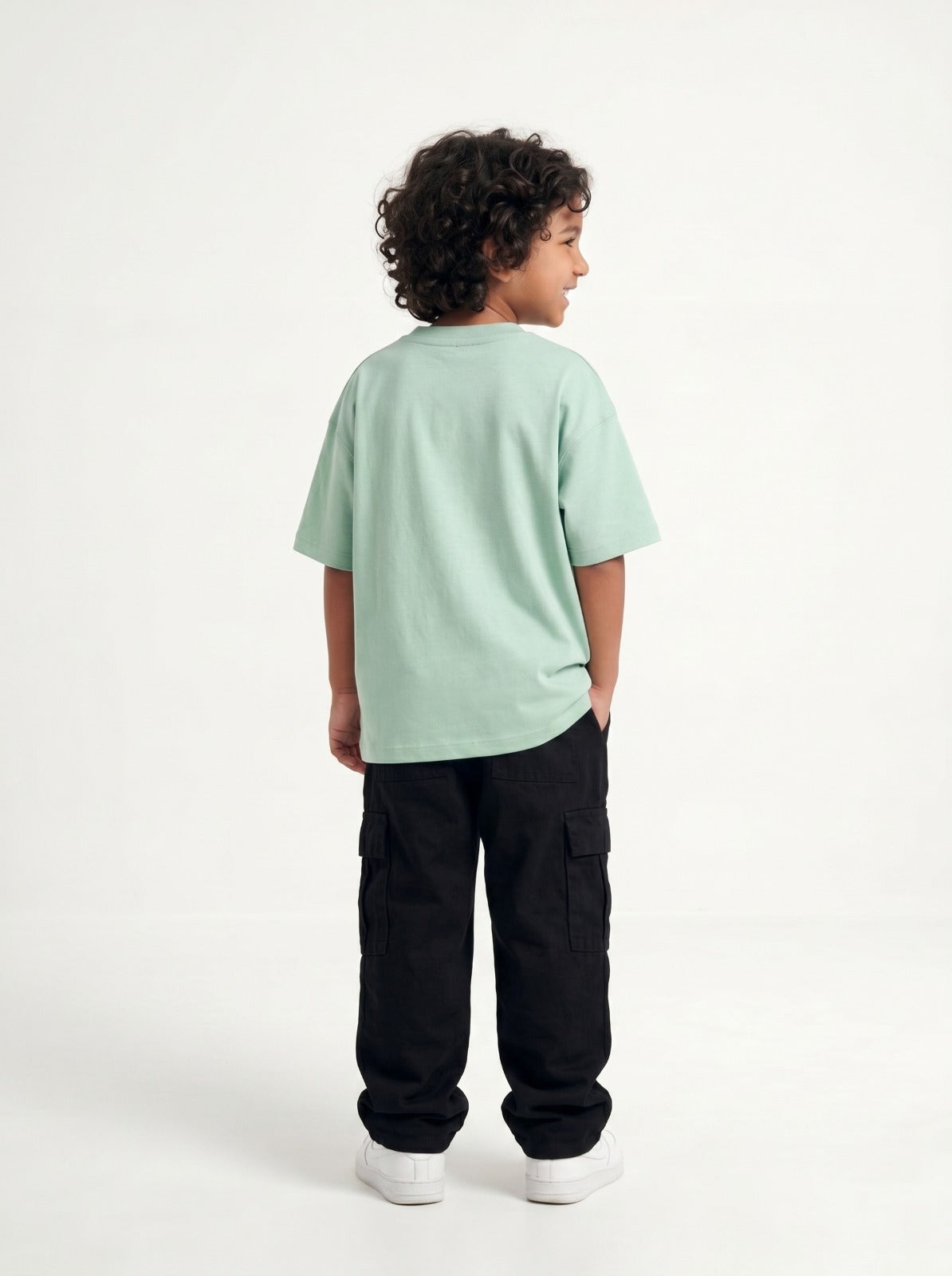 Light Green Solid T-Shirt Jr