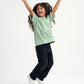 Light Green Solid T-Shirt Jr - Girls