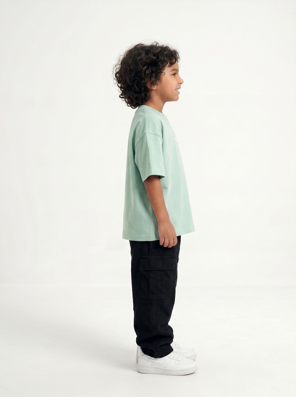 Light Green Solid T-Shirt Jr