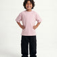 Light Pink Solid T-Shirt Jr