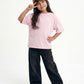 Light Pink Washed T-Shirt Jr - Girls