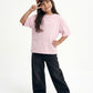 Light Pink Washed Tee (model)