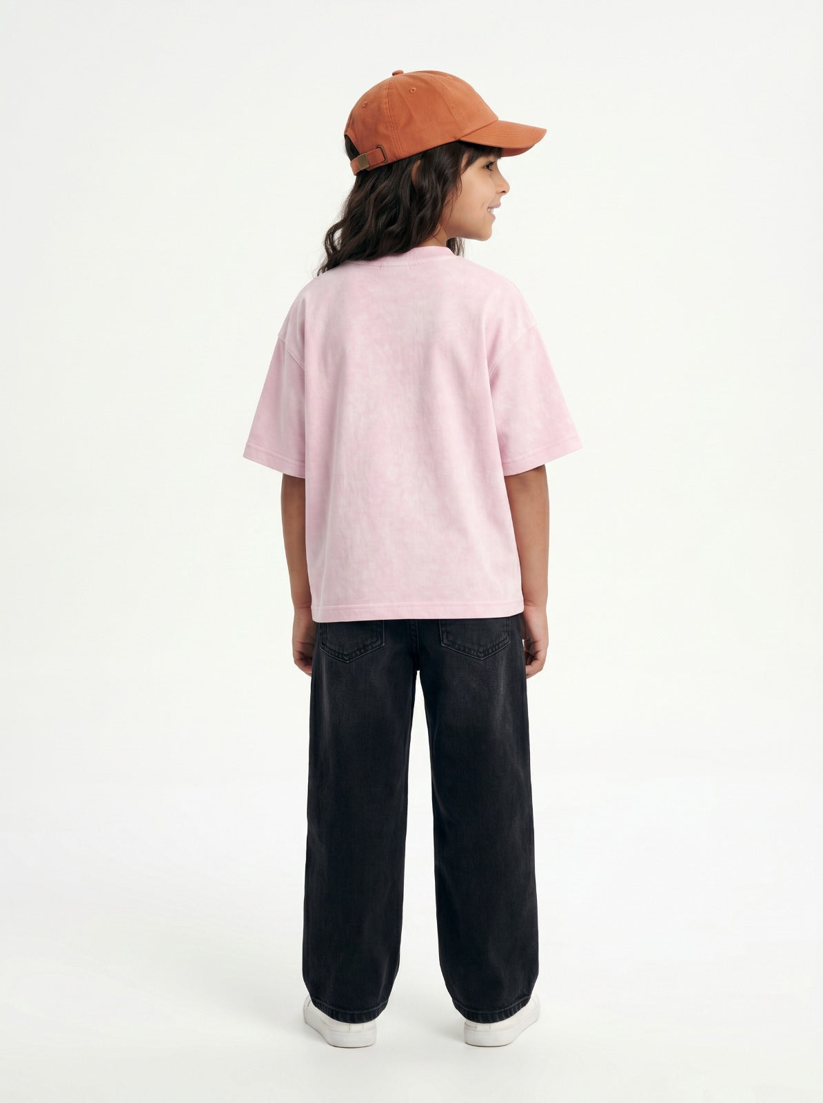 Light Pink Washed T-Shirt Jr - Girls