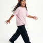 Light Pink Washed T-Shirt Jr - Girls