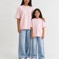 Light Pink Solid T-shirt Pack of 2