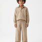 Mocha Brown Linen Set Jr