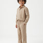 Mocha Brown Linen Set Jr