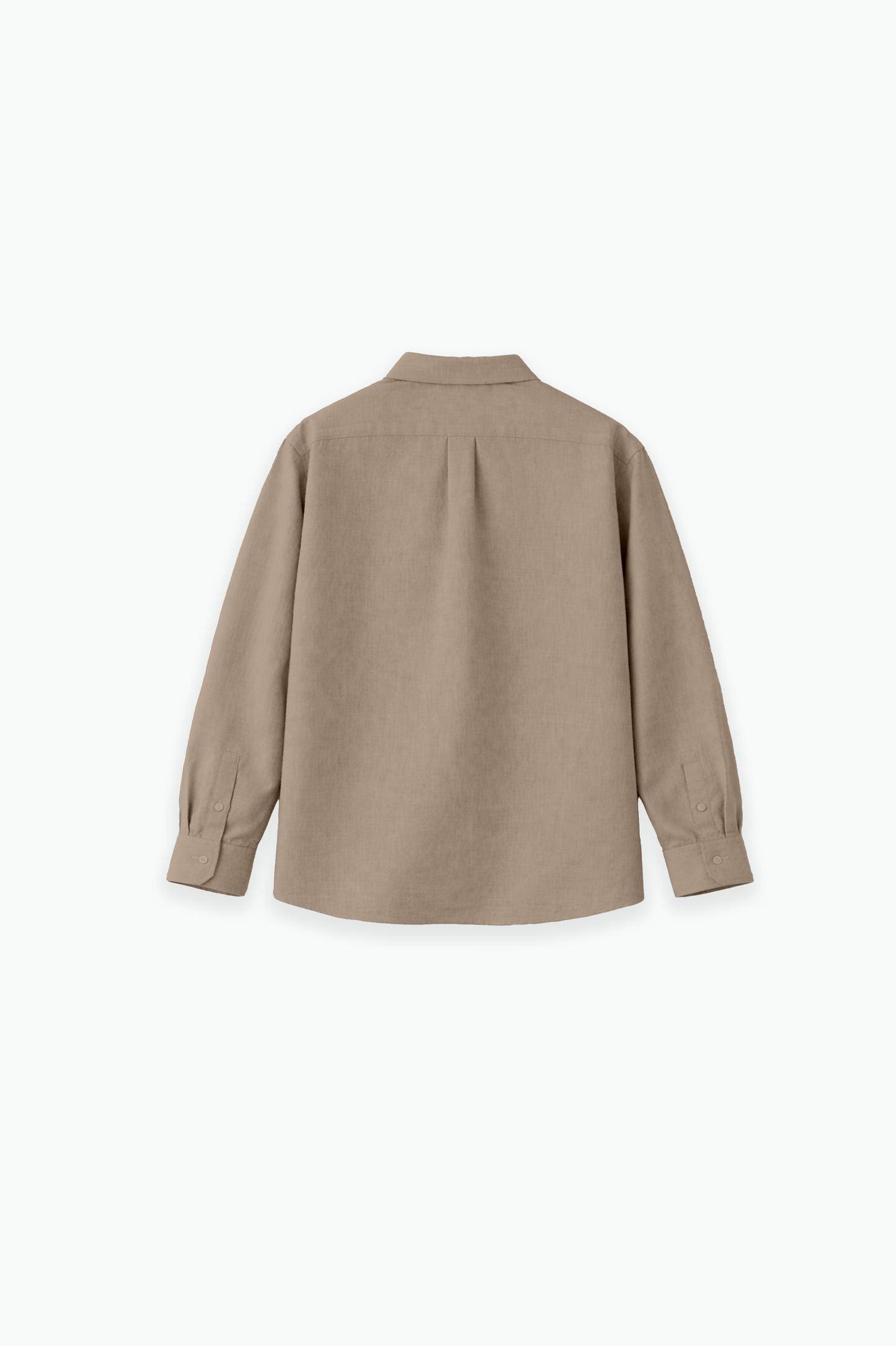 Mocha Brown Linen Shirt Jr