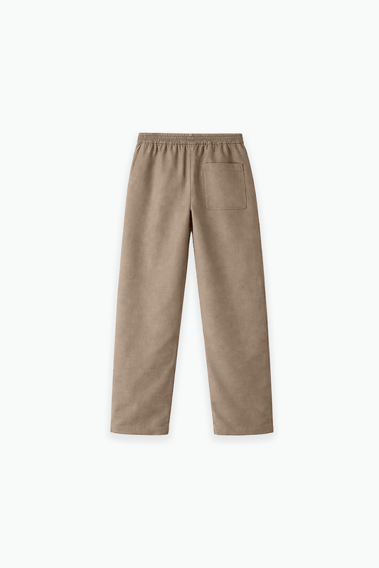 Mocha Brown Linen Pants Jr