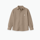 Mocha Brown Linen Shirt Jr