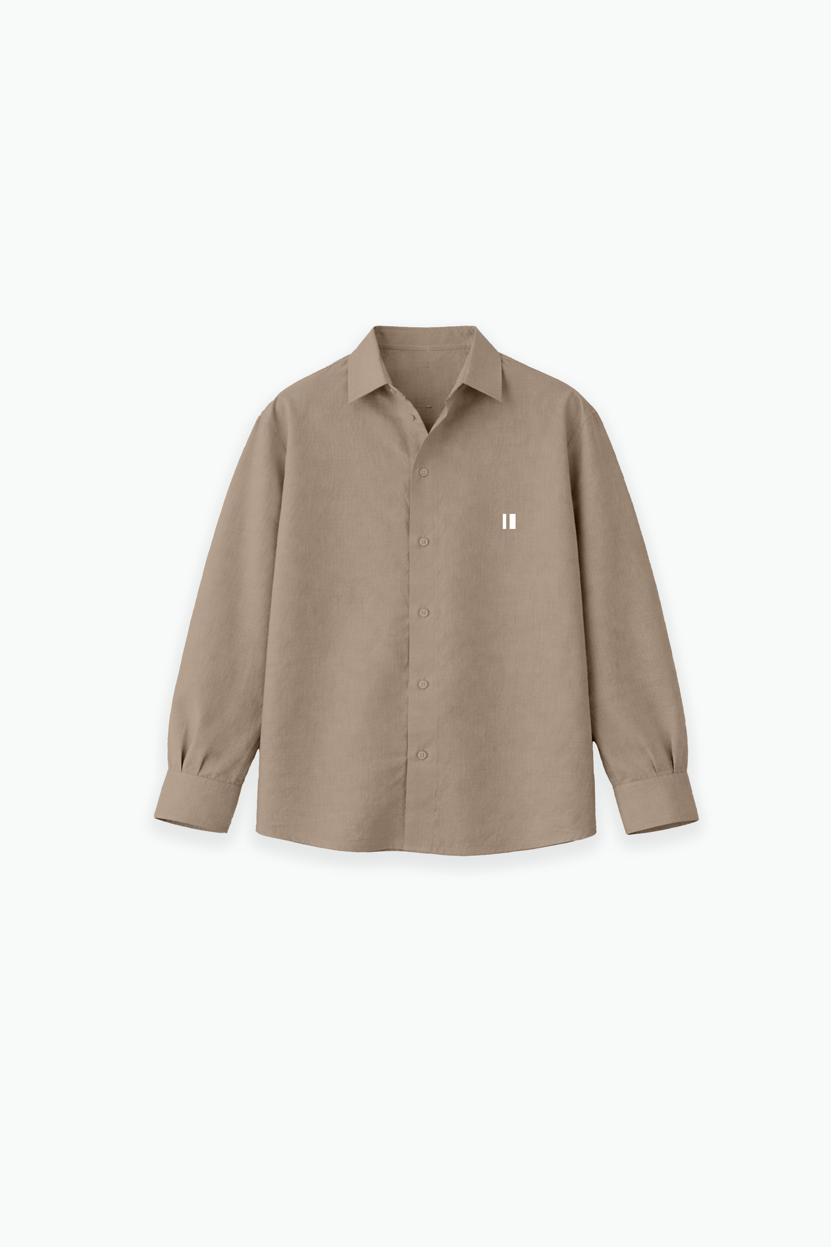 Mocha Brown Linen Shirt Jr