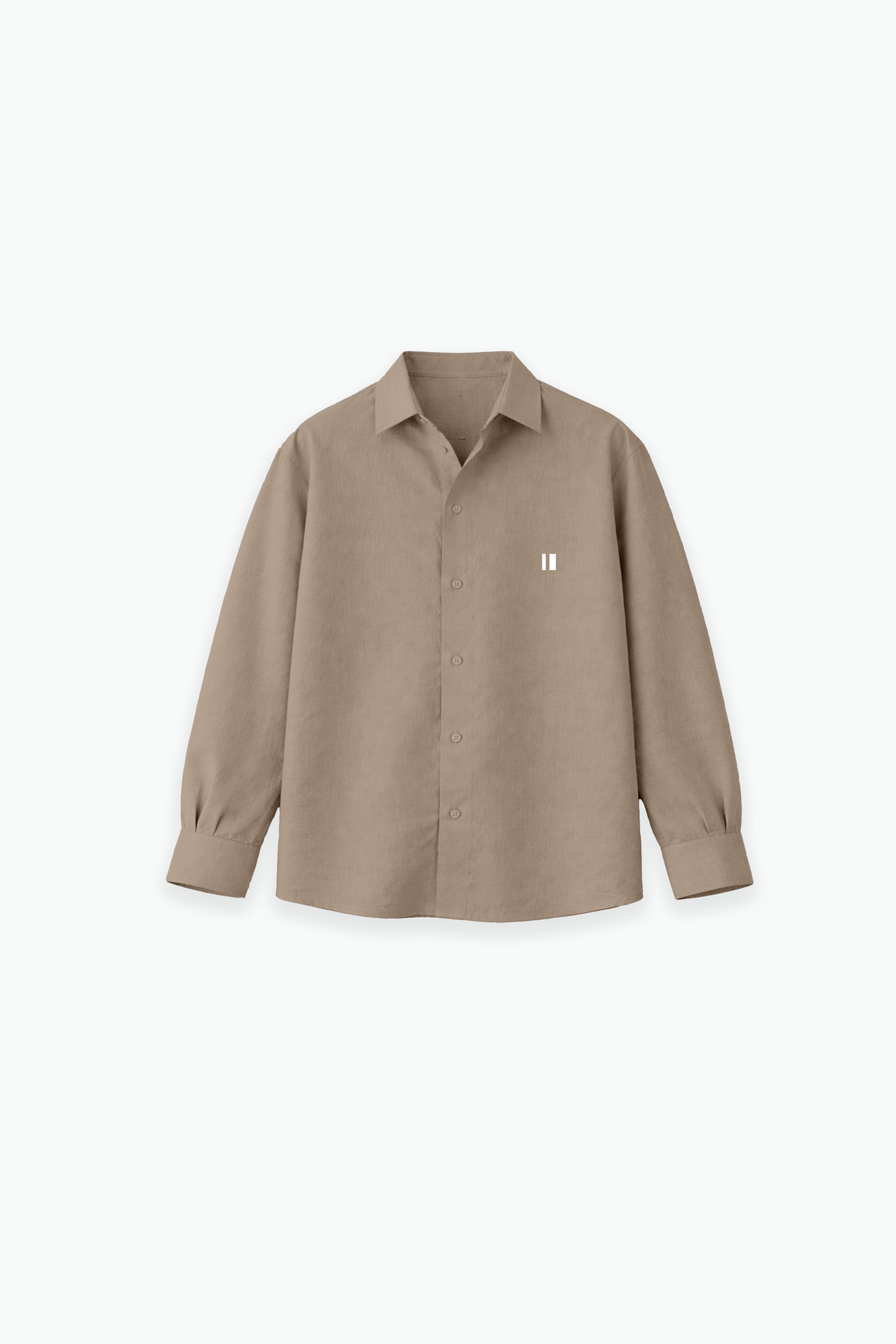 Mocha Brown Linen Shirt Jr