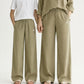 Olive Green Linen Pant Set of 2
