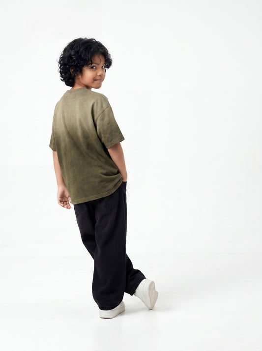Olive Washed T-Shirt Jr