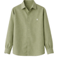 Olive Linen Shirt Jr