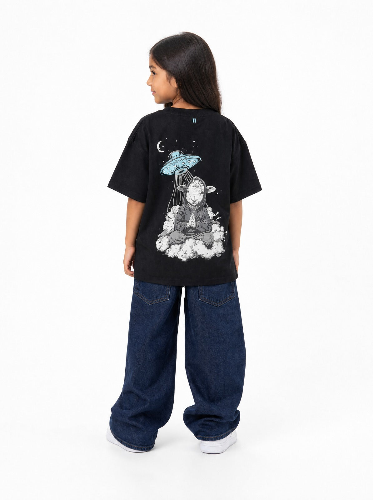 Black Indifferent T-Shirt Jr - Girls