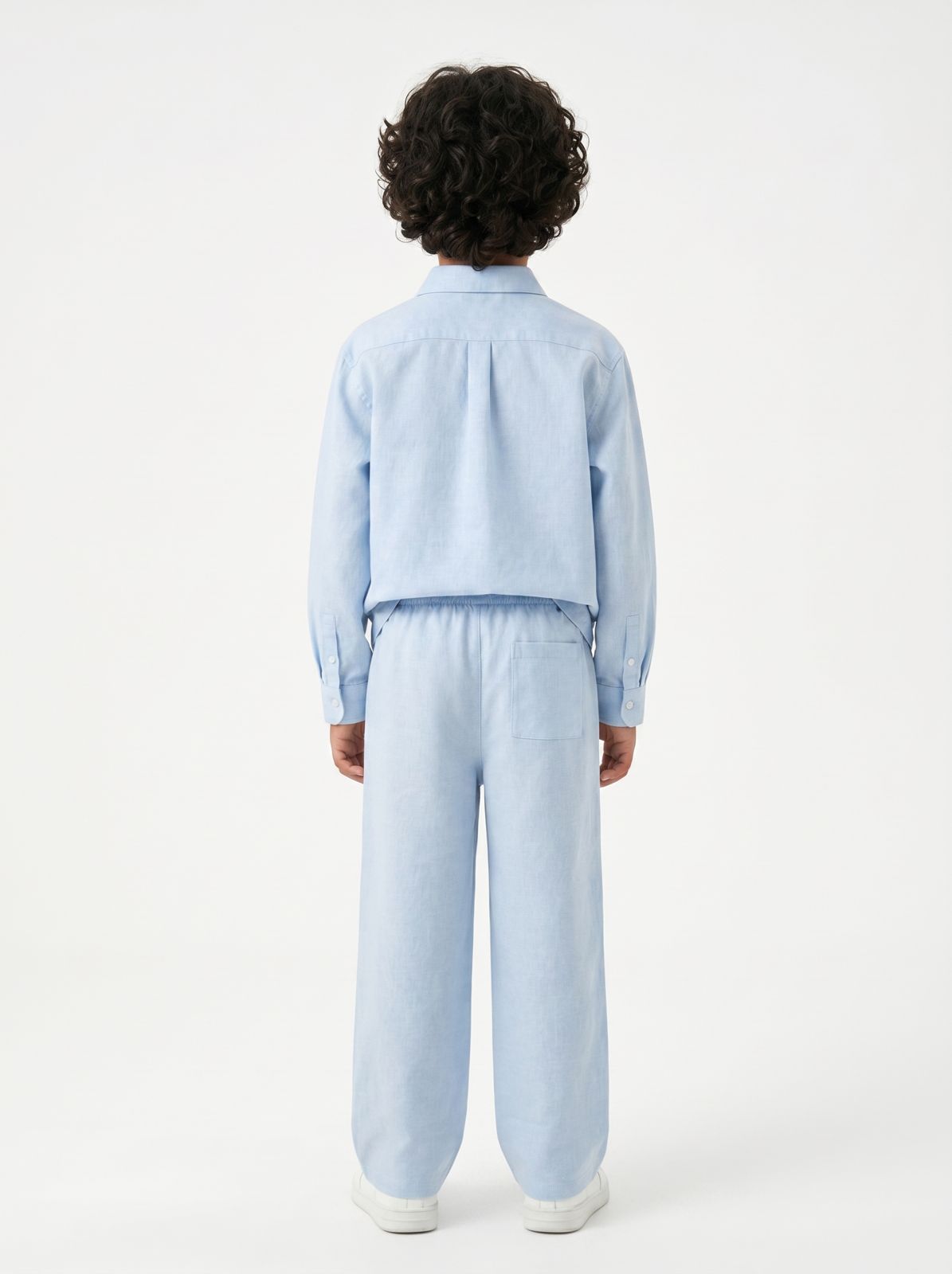 Light Blue Linen Set Jr