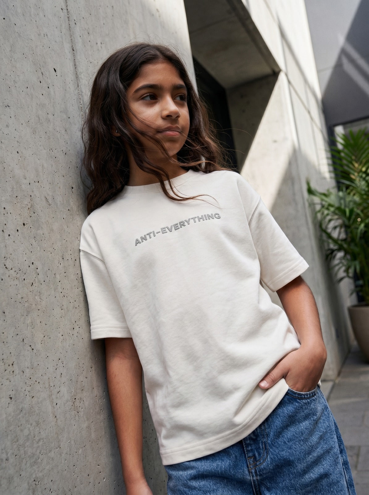 Off White Anti Everything T-Shirt Jr - Girls